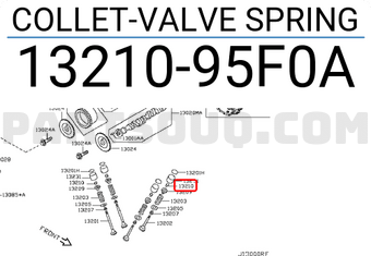 Nissan 1321095F0A COLLET-VALVE SPRING