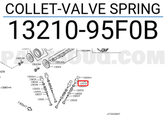 Nissan 1321095F0B COLLET-VALVE SPRING