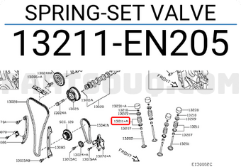 Nissan 13211EN205 SPRING-SET VALVE