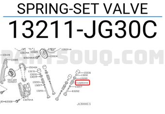 Nissan 13211JG30C SPRING-SET VALVE