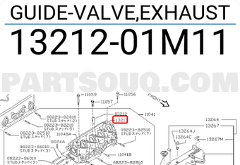 Nissan 1321201M11 GUIDE-VALVE,EXHAUST
