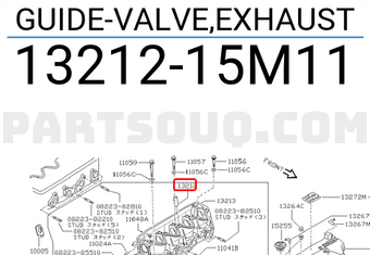Nissan 1321215M11 GUIDE-VALVE,EXHAUST