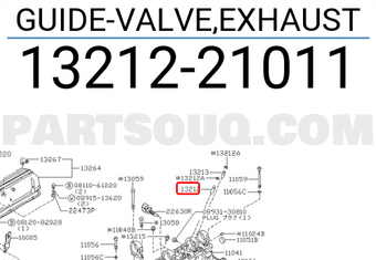 Nissan 1321221011 GUIDE-VALVE,EXHAUST