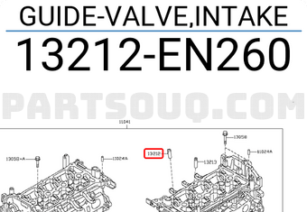Nissan 13212EN260 GUIDE-VALVE,INTAKE