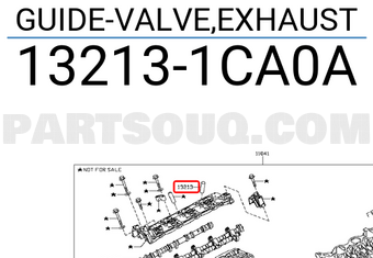 Nissan 132131CA0A GUIDE-VALVE,EXHAUST