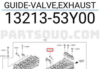 Nissan 1321353Y00 GUIDE-VALVE,EXHAUST