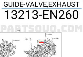 Nissan 13213EN260 GUIDE-VALVE,EXHAUST