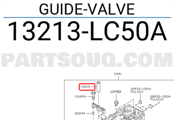 Nissan 13213LC50A GUIDE-VALVE