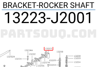 Nissan 13223J2001 BRACKET-ROCKER SHAFT