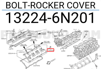 Nissan 132246N201 BOLT-ROCKER COVER