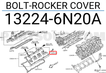 Nissan 132246N20A BOLT-ROCKER COVER