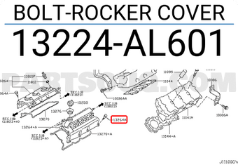 Nissan 13224AL601 BOLT-ROCKER COVER