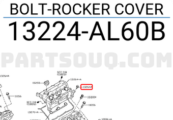 Nissan 13224AL60B BOLT-ROCKER COVER