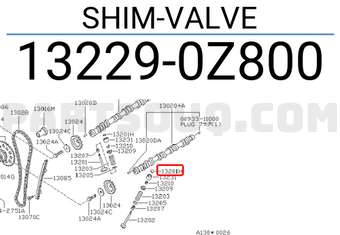 Nissan 132290Z800 SHIM-VALVE