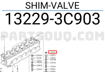 Nissan 132293C903 SHIM-VALVE