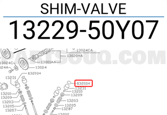 Nissan 1322950Y07 SHIM-VALVE