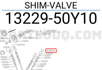 Nissan 1322950Y10 SHIM-VALVE