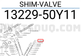 Nissan 1322950Y11 SHIM-VALVE