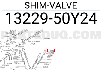Nissan 1322950Y24 SHIM-VALVE