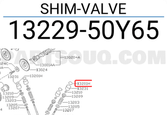 Nissan 1322950Y65 SHIM-VALVE