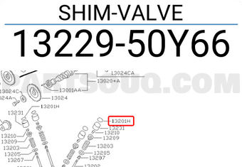 Nissan 1322950Y66 SHIM-VALVE