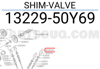 Nissan 1322950Y69 SHIM-VALVE