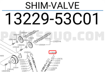 Nissan 1322953C01 SHIM-VALVE