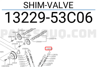 Nissan 1322953C06 SHIM-VALVE