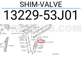 Nissan 1322953J01 SHIM-VALVE