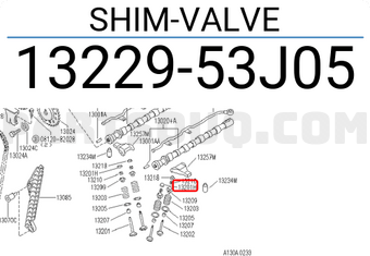 Nissan 1322953J05 SHIM-VALVE