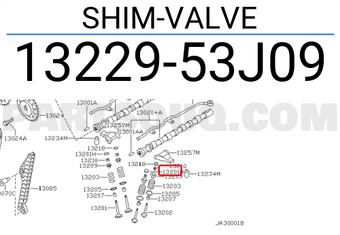 Nissan 1322953J09 SHIM-VALVE