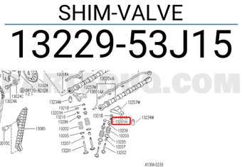 Nissan 1322953J15 SHIM-VALVE