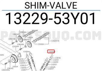 Nissan 1322953Y01 SHIM-VALVE