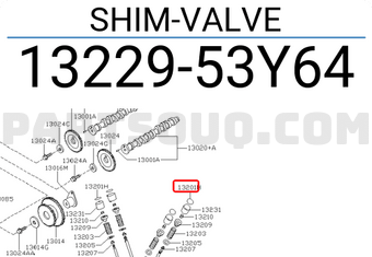 Nissan 1322953Y64 SHIM-VALVE