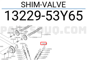 Nissan 1322953Y65 SHIM-VALVE