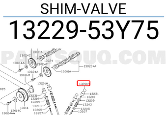 Nissan 1322953Y75 SHIM-VALVE
