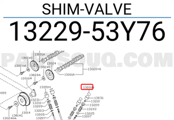 Nissan 1322953Y76 SHIM-VALVE