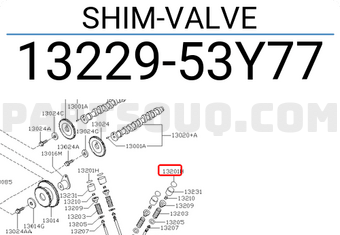 Nissan 1322953Y77 SHIM-VALVE