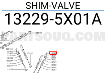 Nissan 132295X01A SHIM-VALVE