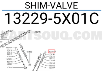 Nissan 132295X01C SHIM-VALVE