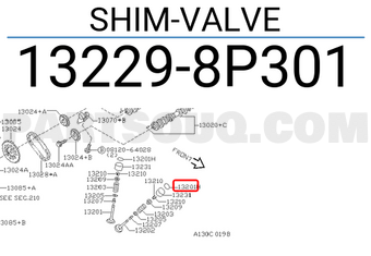 Nissan 132298P301 SHIM-VALVE