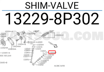 Nissan 132298P302 SHIM-VALVE