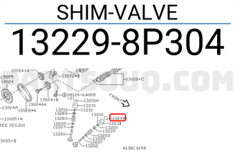 Nissan 132298P304 SHIM-VALVE
