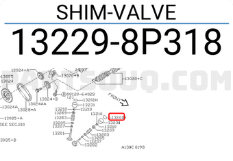 Nissan 132298P318 SHIM-VALVE