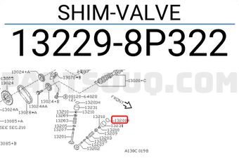 Nissan 132298P322 SHIM-VALVE