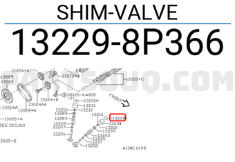 Nissan 132298P366 SHIM-VALVE
