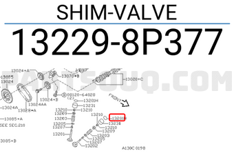 Nissan 132298P377 SHIM-VALVE