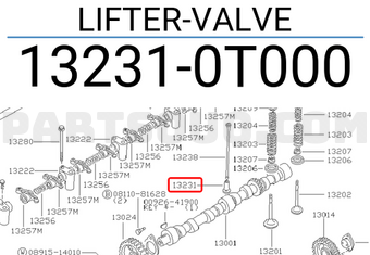 Nissan 132310T000 LIFTER-VALVE