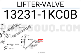 Nissan 132311KC0B LIFTER-VALVE