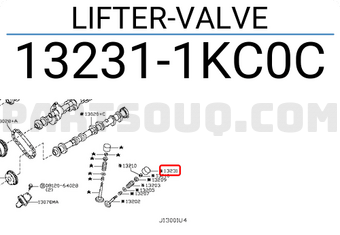 Nissan 132311KC0C LIFTER-VALVE